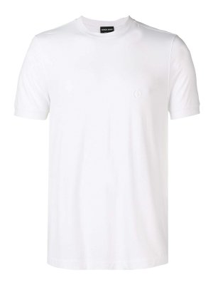 Tシャツ・カットソー Fay SS23 T-SHIRT WITH LOGO (MPMB346105L_TGGB004) Fay Crewneck T-shirt with logo - White - Men