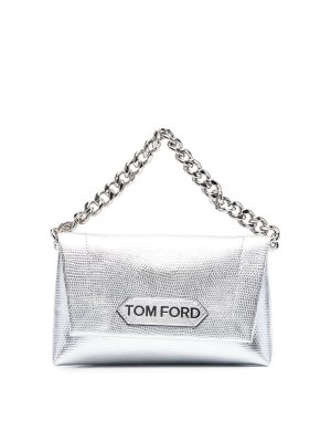 TOM FORD: shoulder bags - Metallic chain-link bag