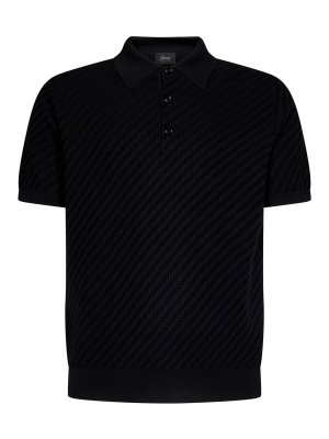 BRIONI: Turtlenecks & Polo necks - Silk and cashmere knited T-shirt