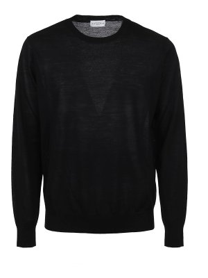 BALLANTYNE: Strickpullover mit Rundhalsausschnitt - Rundhalspullover - Schwarz