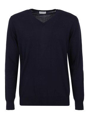 BALLANTYNE: maglia collo a v - Pullover in cotone con scollo a V