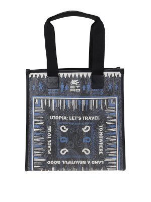 ETRO: totes bags - Bandana print tote