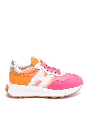 HOGAN: trainers - H641 sneakers in multicolored leather