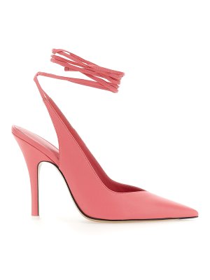 The Attico: sandals - Pointed leather sandals with laces