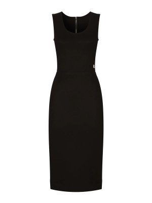 Dolce & Gabbana Milan Stitch Dress - Black | F6ARTTFUGN7N0000