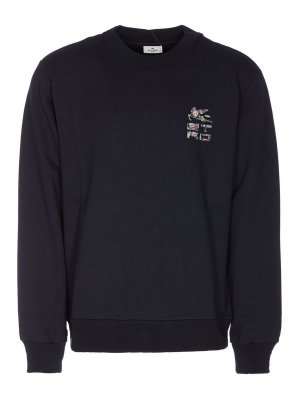 ★ARIES★ Mini Preblemo Sweatshirt Blue FTAR20009BLU FTAR200 Buy Aries Mini Problemo Sweatshirt 'Alpine Green