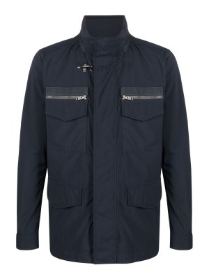 FAY: blazers - Multiple-pocket zip-fastening jacket