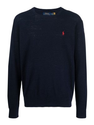 POLO RALPH LAUREN: crew necks - Embroidered logo knit jumper
