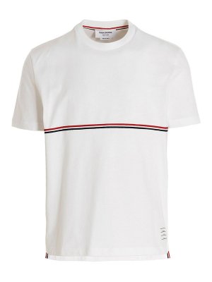 THOM BROWNE: t-shirts - Rwb T-shirt
