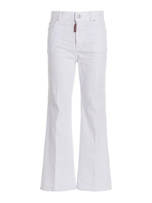 DSQUARED2: flared jeans - Jeans super flared cropped