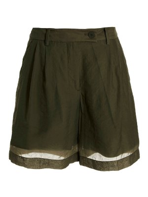 パンツ PINKO Women Shorts  Burmudas 104977 A0IMX26 Green PINKO | Green Women's Shorts & Bermuda | YOOX
