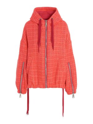 KHRISJOY: Vestes casuals - Chris Windbreaker Tweed - Fuchsia