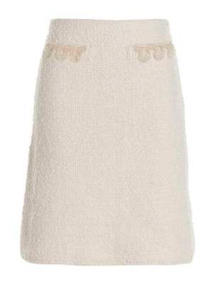 スカート Lanvin Beige Wool Blend Skirt Lanvin Beige Wool Blend Skirt | ShopSimon