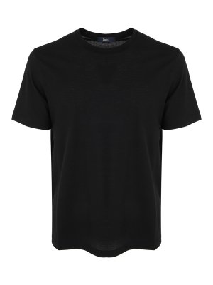 HERNO: Camisetas - Camiseta - Negro