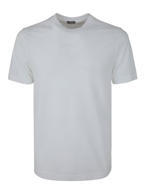 Tシャツ・カットソー ZANONE Men T Shirts 812643ZG380Z0914 Grey Zanone Cotton T-shirt - Grey - Men | 812643ZG380Z0914