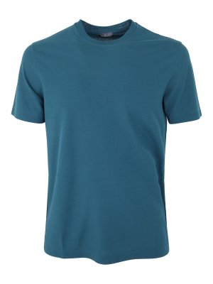 Sunnei Logo T-shirt - Blue - Men | MRTWXJER0140099 | thebs.com