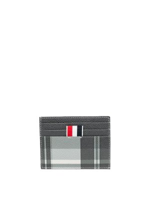 THOM BROWNE: wallets & purses - Leather card holder