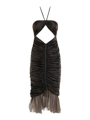 BLUMARINE: cocktail dresses - Green silk dress