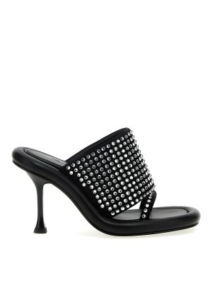 J.W. ANDERSON: sandals - Bumber crystal mules