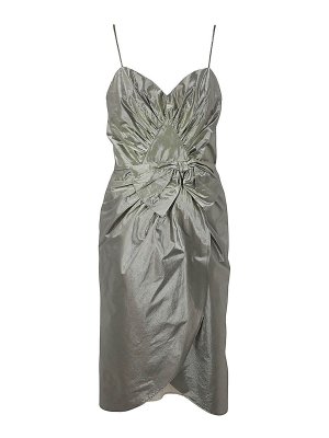 Maison Margiela: knee length dresses - Wrickled effect midi dress