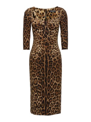 DOLCE & GABBANA: maxi dresses - Animal print dress