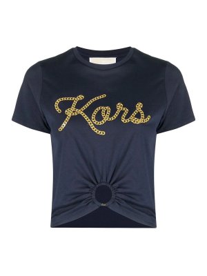 Michael Kors womens cotton Tshirt with animal print Bone  Buy online at  the best price on caposeriocom