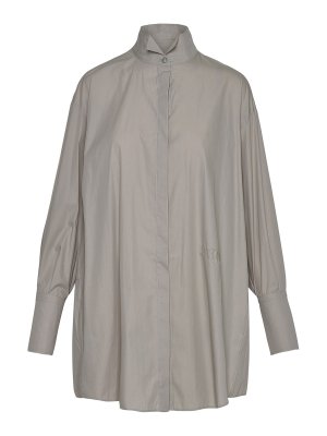 PATOU: shirts - Dove gray cotton dress