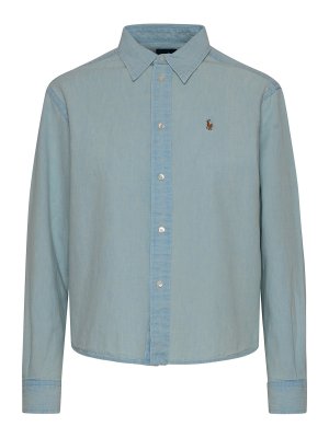 POLO RALPH LAUREN: シャツ - シャツ - ライトブルー