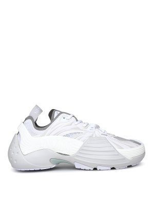 LANVIN: sneakers - Sneaker flash-x in tessuto tecnico bianca