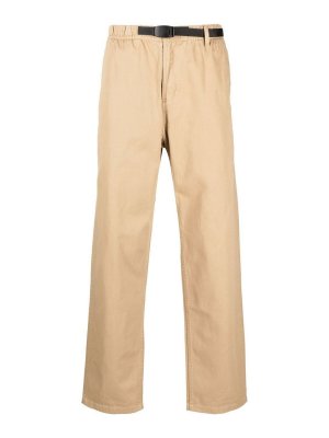 GRAMICCI: casual trousers - Belted-waist straight-leg trousers