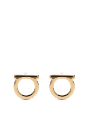 SALVATORE FERRAGAMO: Pendientes - Pendientes - Dorado