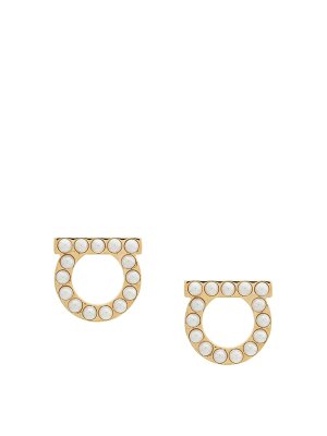 SALVATORE FERRAGAMO: Orecchini - Orecchini con perle