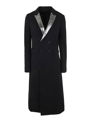 SAPIO: knee length coats - Gabardine smoking double breasted coat