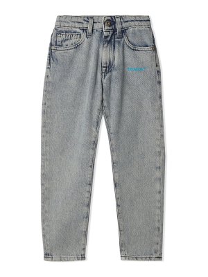 OFF-WHITE: Jeans à jambe droite - Jean Droit - Bleu