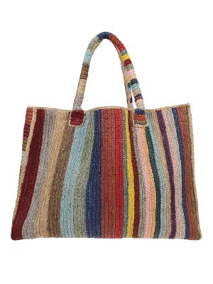 GABRIELE FRANTZEN: totes bags - Raffia tote bag