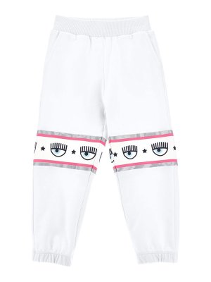 CHIARA FERRAGNI: スウェットパンツ - トラックスーツ ボトムス - 白