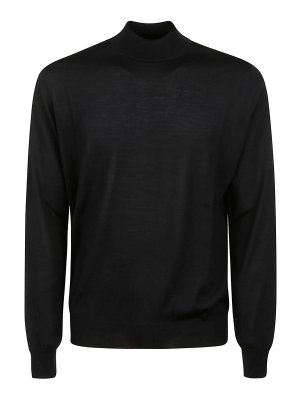 HINDUSTRIE: Suéteres con cuello pico - Suéter Cuello Redondo - Azul Oscuro