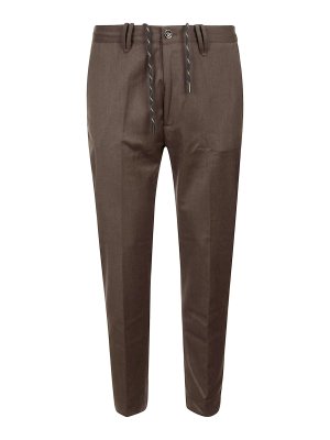 NINE IN THE MORNING: casual trousers - Yoga slim coulisse man