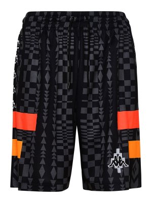 Marcelo Burlon County Of Milan: Trousers Shorts - Bermuda shorts in black polyester