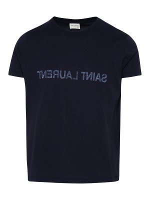 SAINT LAURENT: polo shirts - Cotton T-shirt