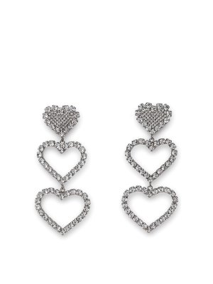 ALESSANDRA RICH: earrings - Silver brass earrings