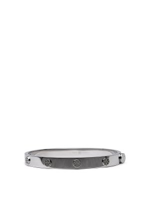 TORY BURCH: Bracelets & Bangles - Miller bracelet in silver steel