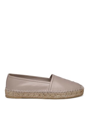 SAINT LAURENT: flat shoes - Espadrillas in leather