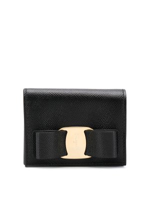 FERRAGAMO: wallets & purses - Vara leather flap wallet