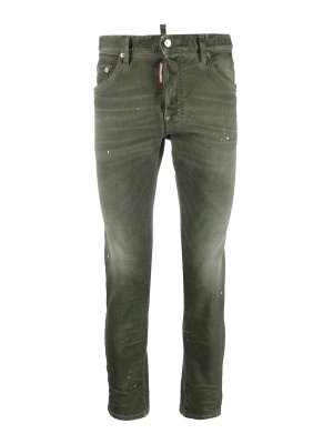 DSQUARED2: straight leg jeans - Dsquared2 trousers green