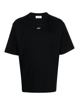 OFF-WHITE: Tシャツ - Tシャツ - 黒