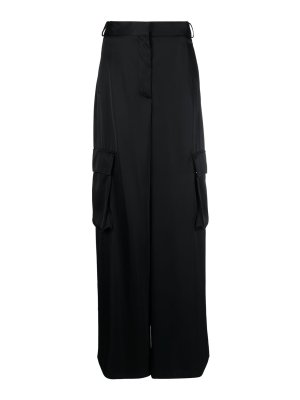 VERSACE: casual trousers - Wide-leg cargo trousers