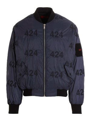 424: bombers - Reversible logo bomber jacket.