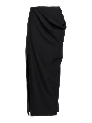 【関税込み】DAVID KOMA Cross Waist Band Net Insert' skirt David Koma cross waist band net insert skirt | RE23DK22SABLACK