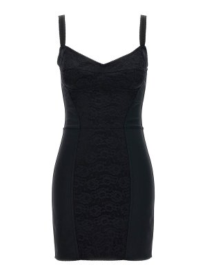 DOLCE & GABBANA: Robes courtes - Robe Au Genou - Noir